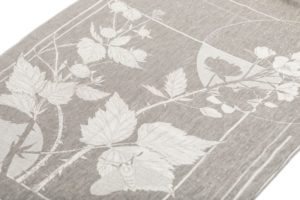 Coton and linen scarf Brumble / I’m not a noxious weed - Grey