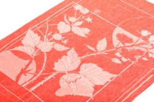 Coton and linen scarf Brumble / I’m not a noxious weed - Red