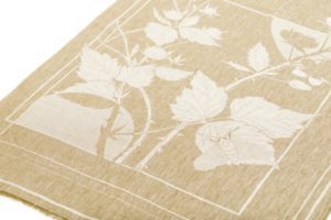 Coton and linen scarf Brumble / I’m not a noxious weed - Green