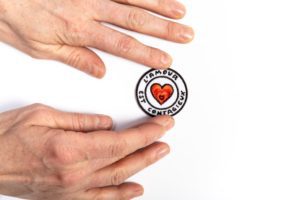 Écusson à coudre "L'Amour est contagieux" - Made in France