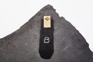 LINEN SOCKS MADE IN FRANCE - "GHOST" CHARCOAL