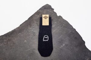 LINEN SOCKS MADE IN FRANCE - "GHOST" DARK BLUE