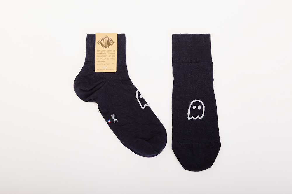 FANTOME_CHAUSSETTE_LIN_MADE_IN_FRANCE_LINEN_SOCKS_MIF_LABONAL_MARINE