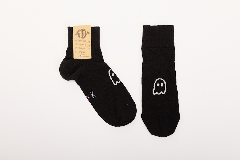 FANTOME_CHAUSSETTE_LIN_MADE_IN_FRANCE_LINEN_SOCKS_MIF_LABONAL_NOIR
