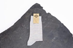 Linen socks made in France – “Booo Lines” – Countryside sheets