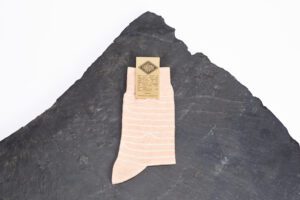 Chaussettes en lin made in France – “Lignes Booo” - Draps d'Enfance