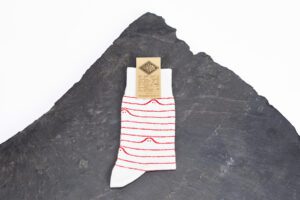 Linen socks made in France – “Booo Lines” – Village sheets