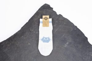 Chaussettes en lin made in France – “Chat célèbre” - Choupette