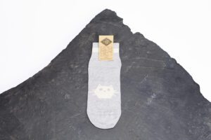 Chaussettes en lin made in France – “Chat célèbre” - Grumpy Cat