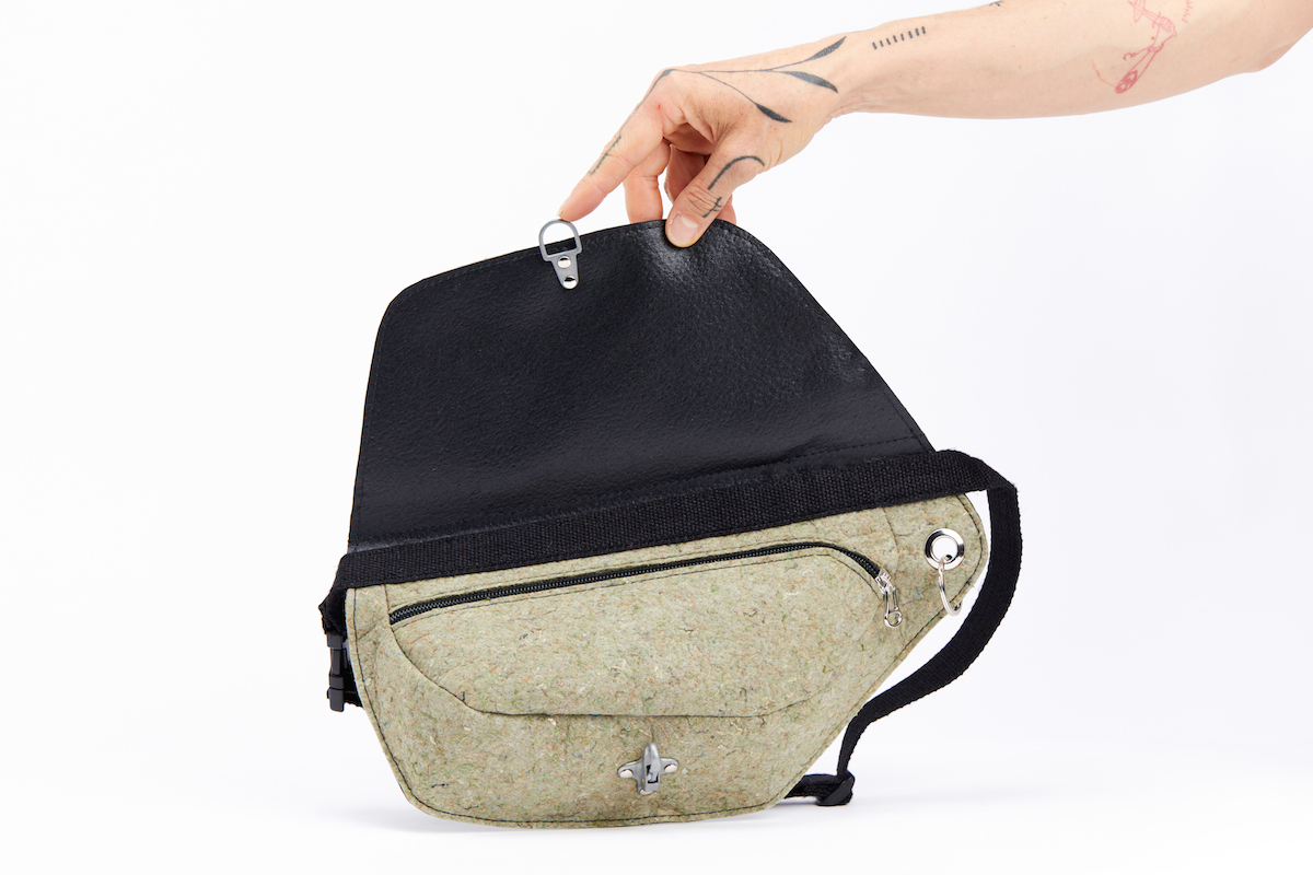 Sac Banane en fibres recyclees granito Terre Ivy Maison Fantome