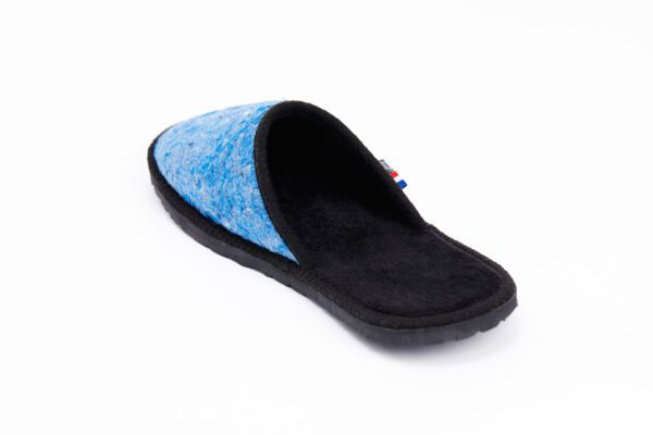 mules chaussons made in france en textiles recyclé. la mode du futur
