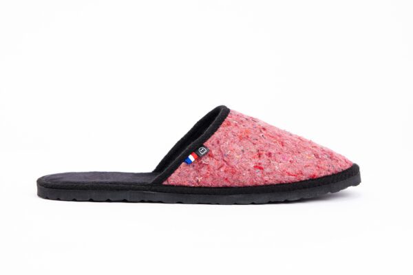 mules chaussons made in france en textiles recyclé. la mode du futur
