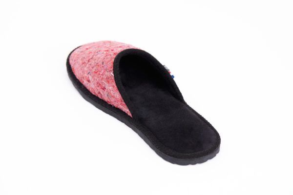mules chaussons made in france en textiles recyclé. la mode du futur