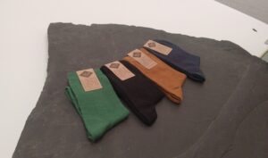 Chaussettes en lin unies